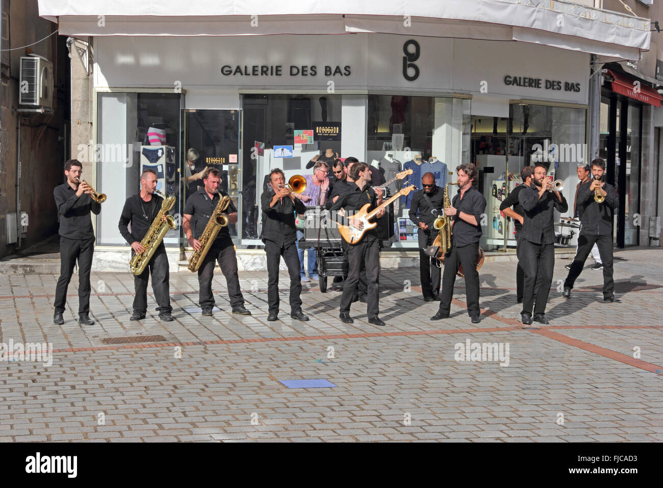 Labulkrack giocando in Place de la Motte, Limoges Foto Stock