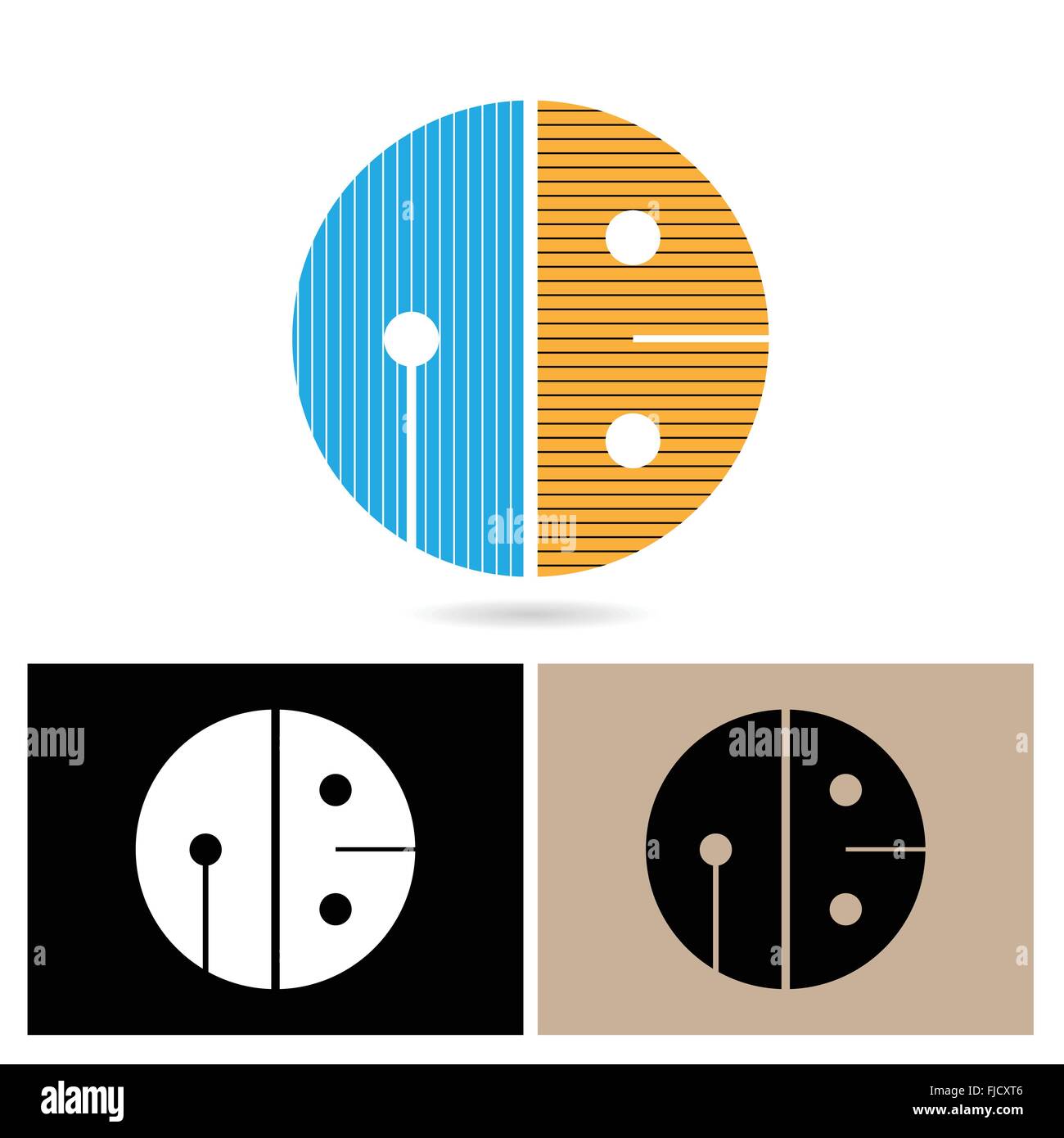 Creative alfabeto A e B la lettera logo.AB azienda gruppo legato lettera logo.illustrazione vettoriale Illustrazione Vettoriale