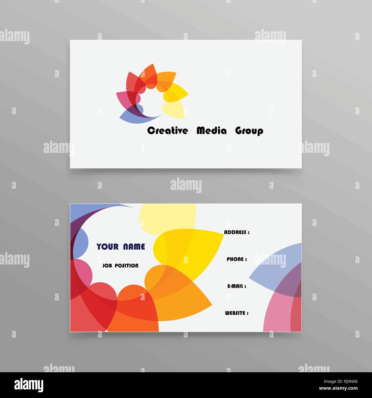 Abstract Creative Business Cards Design modello. Illustrazione Vettoriale Illustrazione Vettoriale