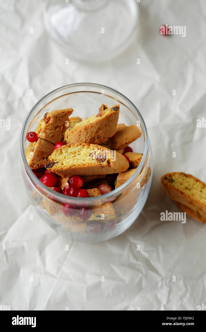 Biscotti fatti in casa in vaso, cibo Foto Stock