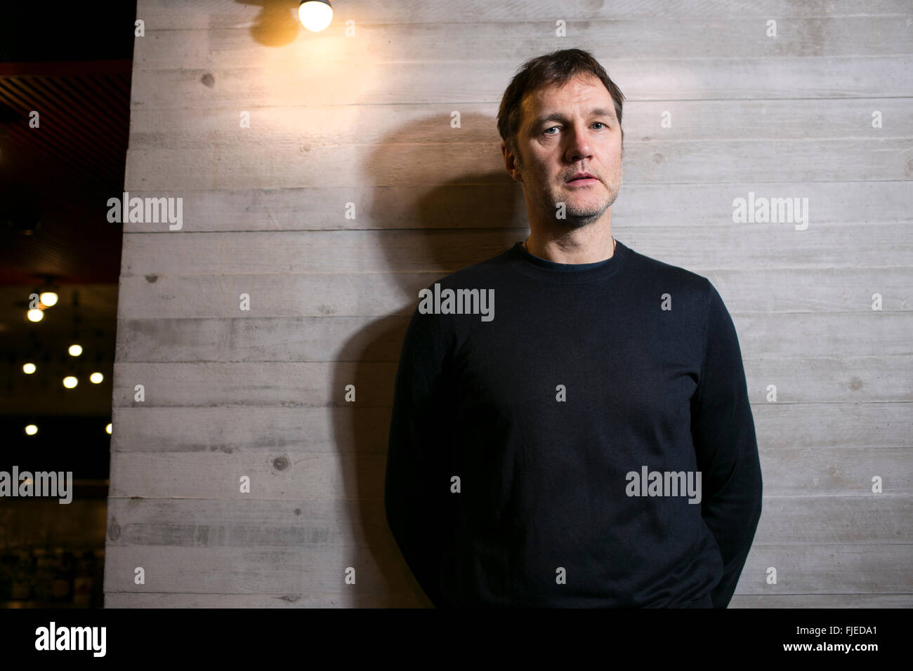 L'attore David Morrissey al Teatro Everyman Liverpool Foto Stock