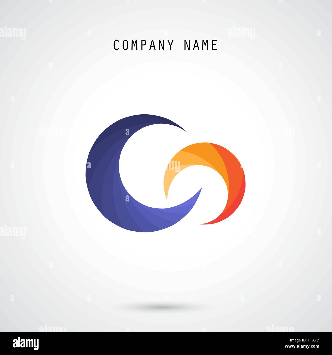 Creative Circle vettore astratto logo design modello. Aziendale Corporate technology creative logotipo simbolo.illustrazione vettoriale Illustrazione Vettoriale