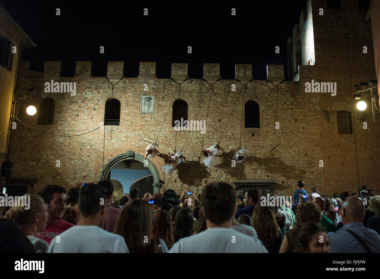 Cafelulè-Certaldo-Firenze festival medievale Mercantia - Inizio della mostra Foto Stock