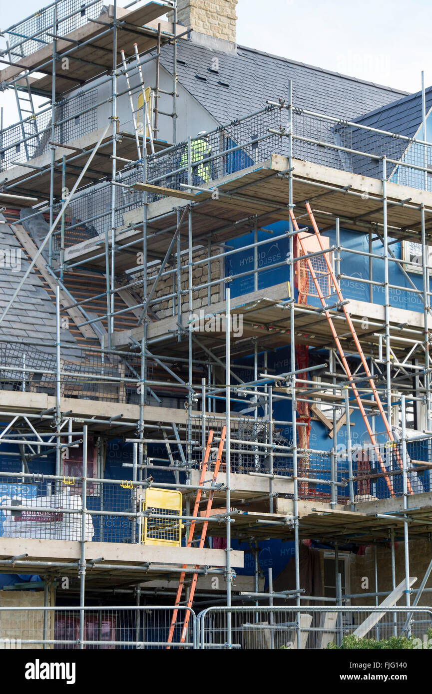 Nuova casa / appartamento costruzione a Chipping Norton, Oxfordshire, Inghilterra Foto Stock