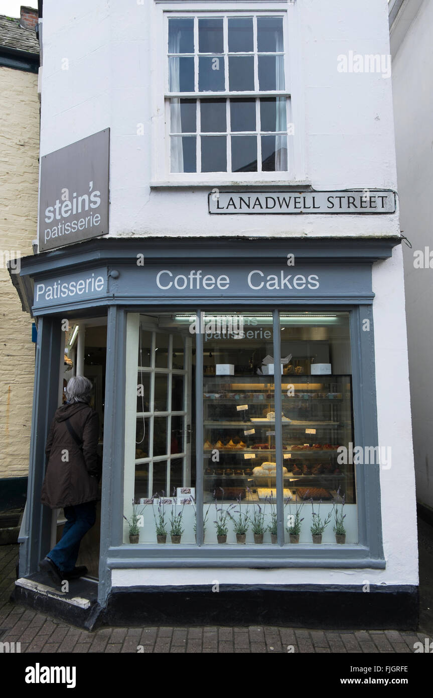 Rick Stein la pasticceria a Padstow, Cornwall, Regno Unito. Foto Stock