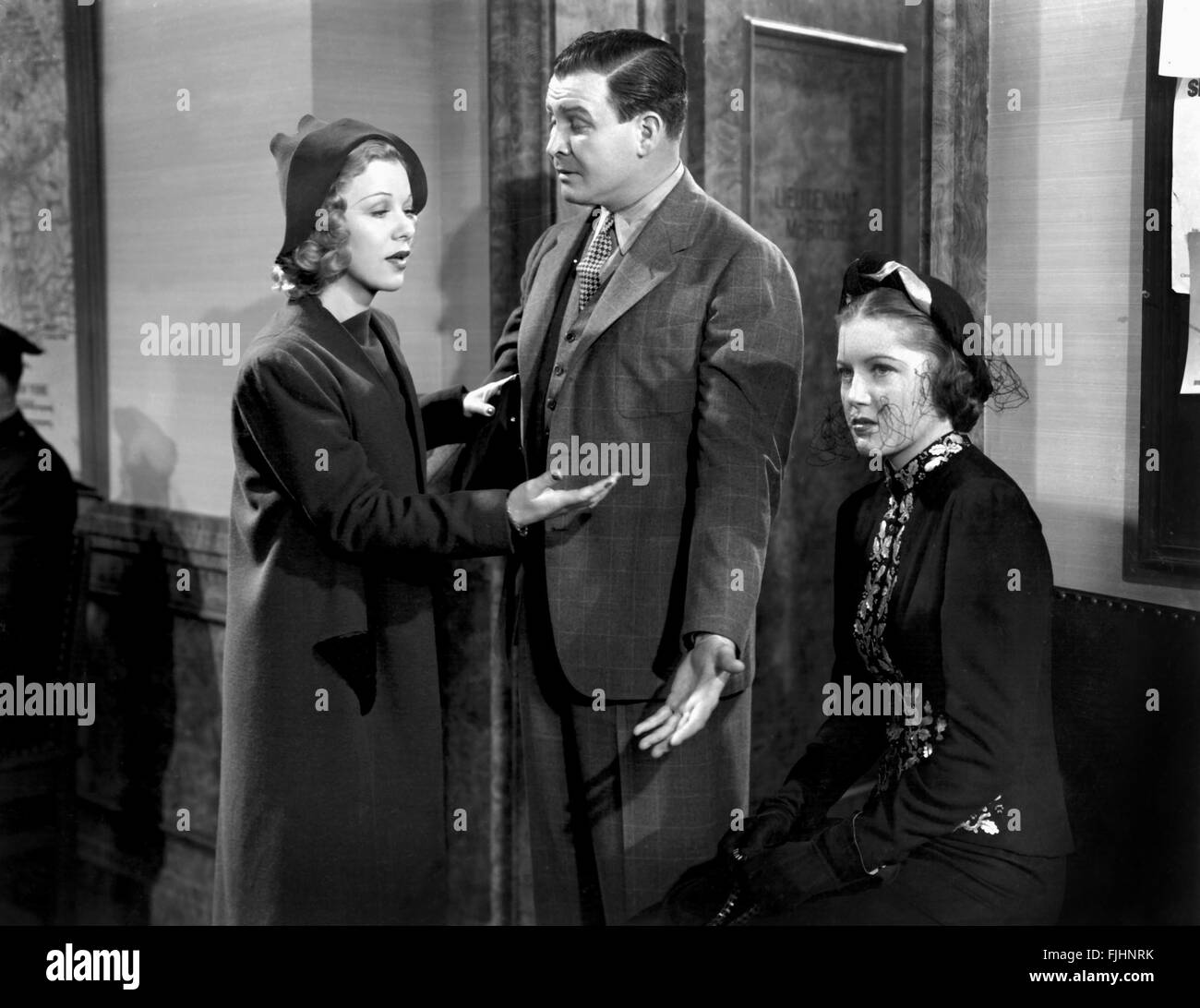 GLENDA FARRELL, Barton MACLANE, ROSELLA TOWNE, Bionde al lavoro, 1938 Foto Stock