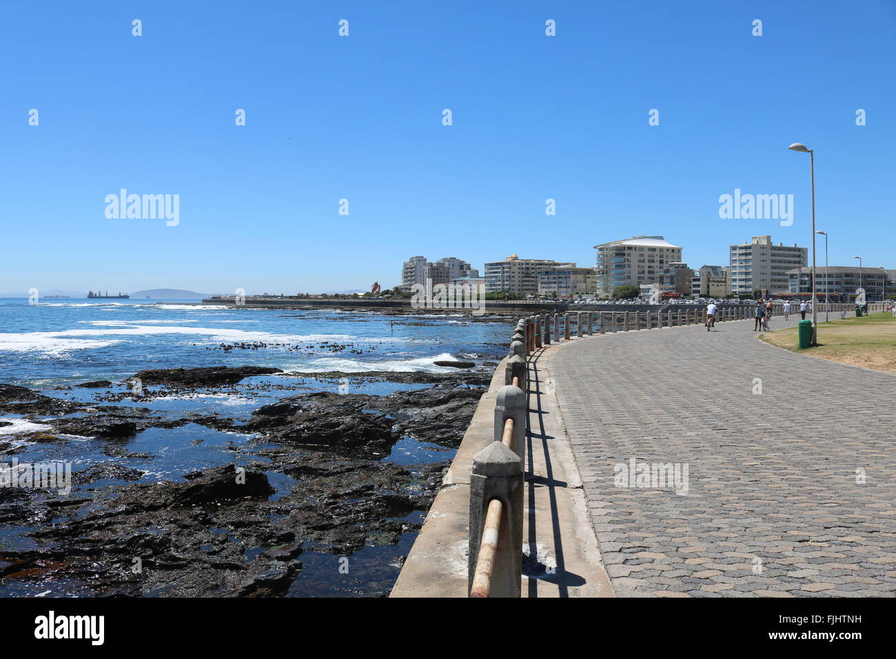 Sea Point promenade, Cape Town, Sud Africa Foto Stock