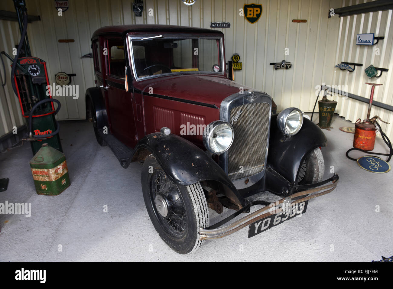 Sette Austin Automobile Foto Stock