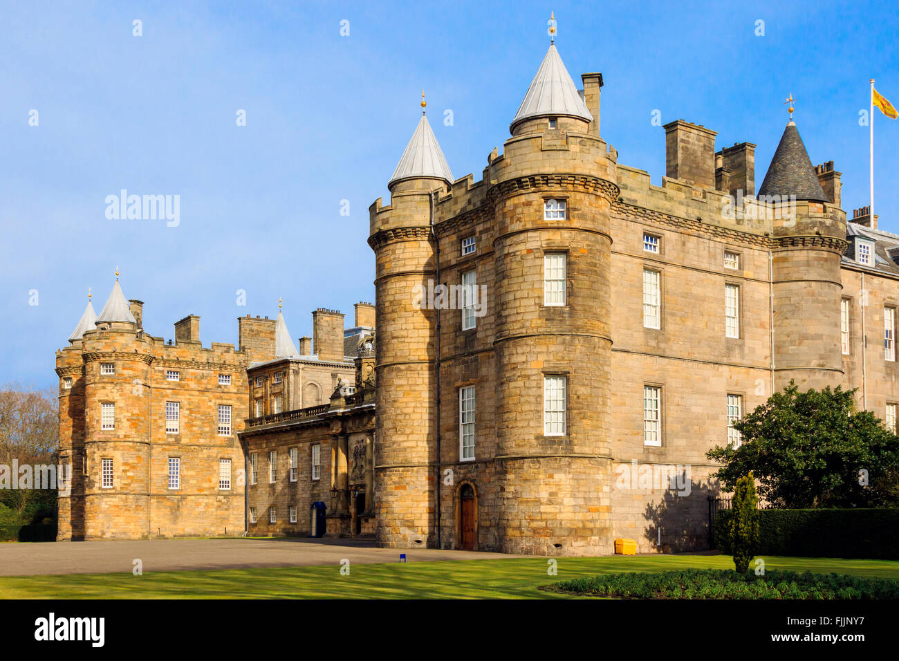 Palazzo di Holyrood, Edimburgo, Scozia, Regno Unito Foto Stock