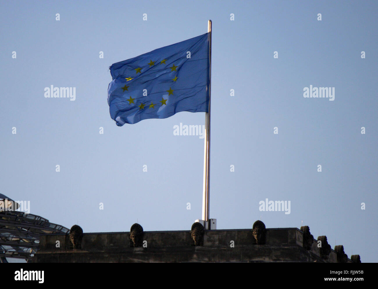 Fahne/ Flagge: UE/ Europaeische Unione. Foto Stock