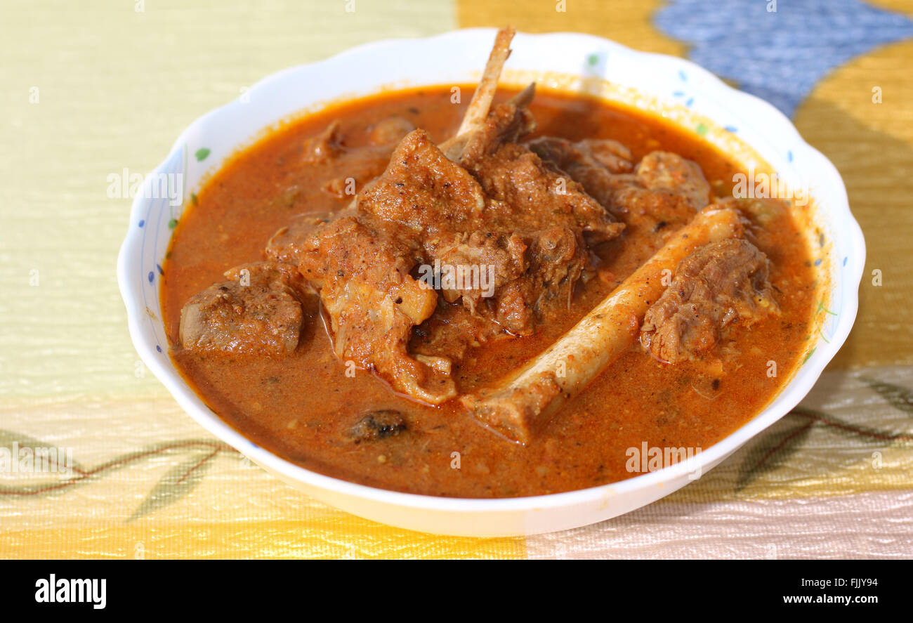 In stile indiano curry di montone Foto Stock