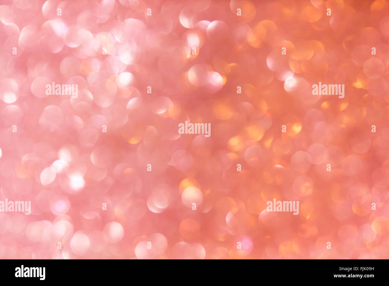 Meraviglioso e romantico soft arancione rosa pastello sfondo bokeh di fondo Foto Stock