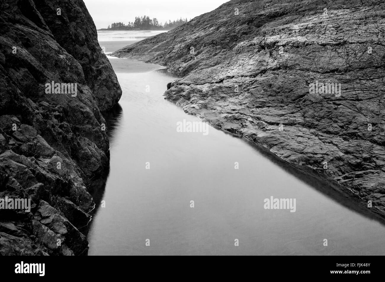 Long Beach - Pacific Rim National Park - vicino a Tofino, Isola di Vancouver, British Columbia, Canada Foto Stock