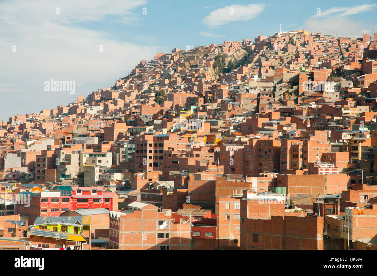 La città di La Paz - Bolivia Foto Stock