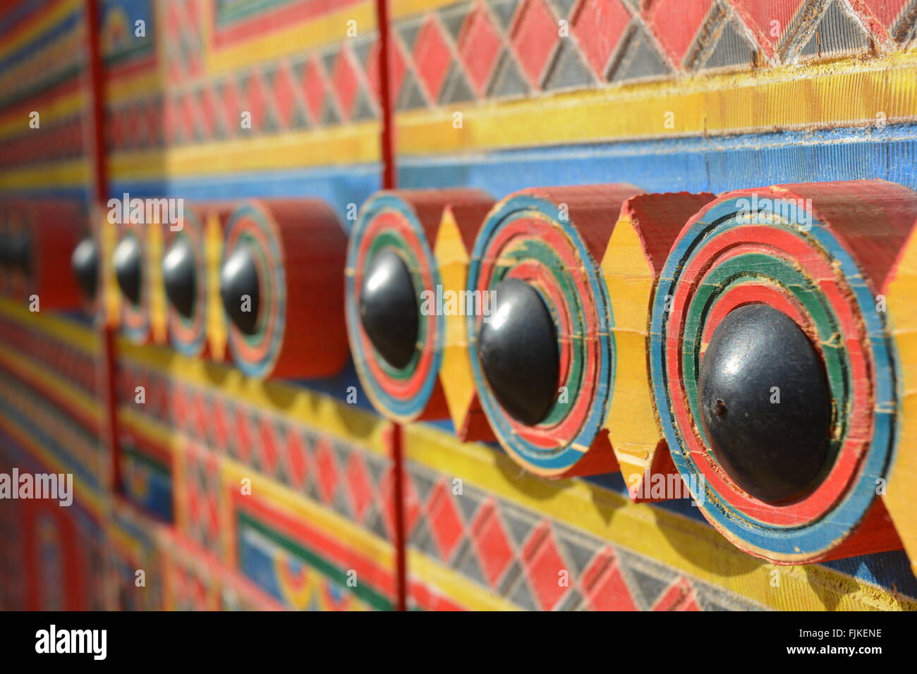 Artful parete Foto Stock