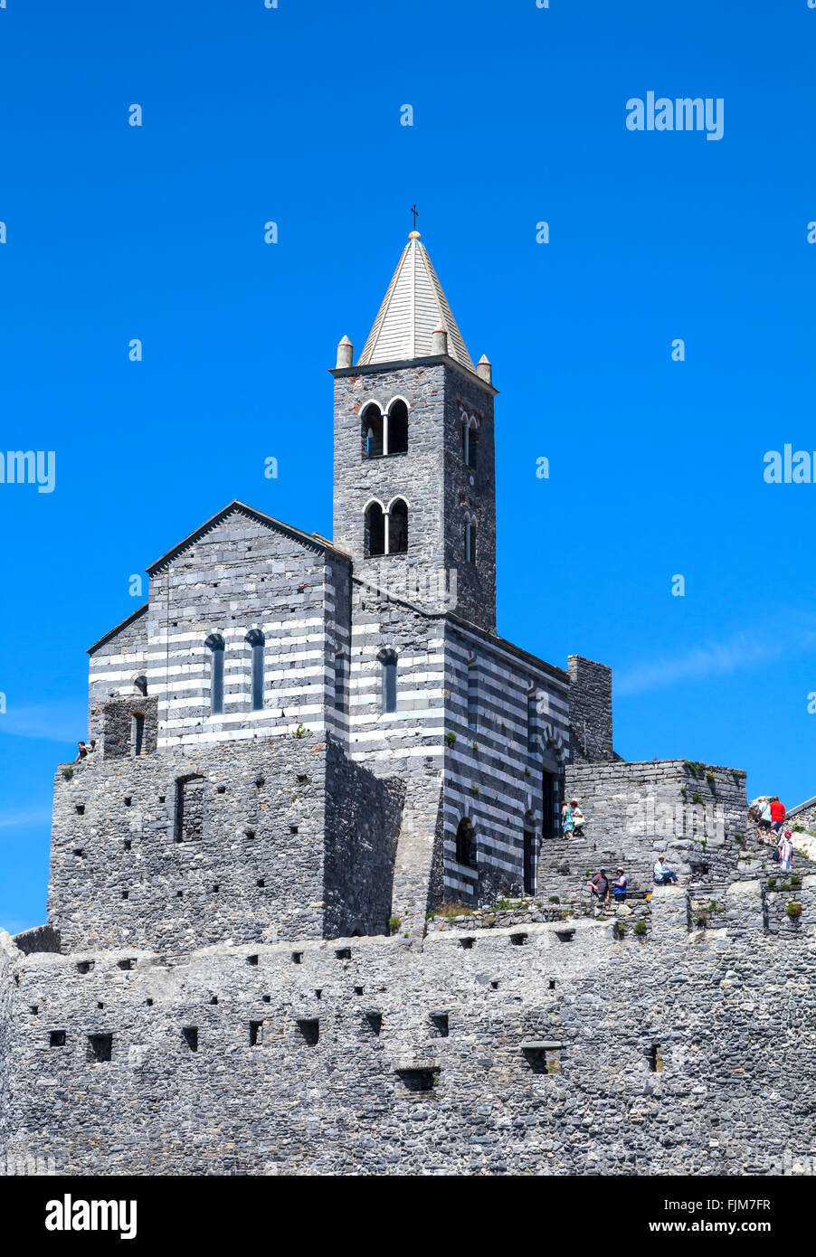 Chiesa di San Pietro, Porto Venere. Foto Stock