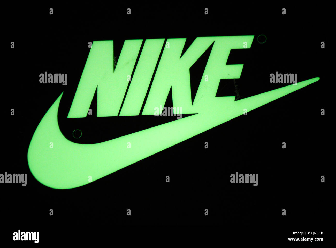 Markenname: " Nike ", Berlino. Foto Stock