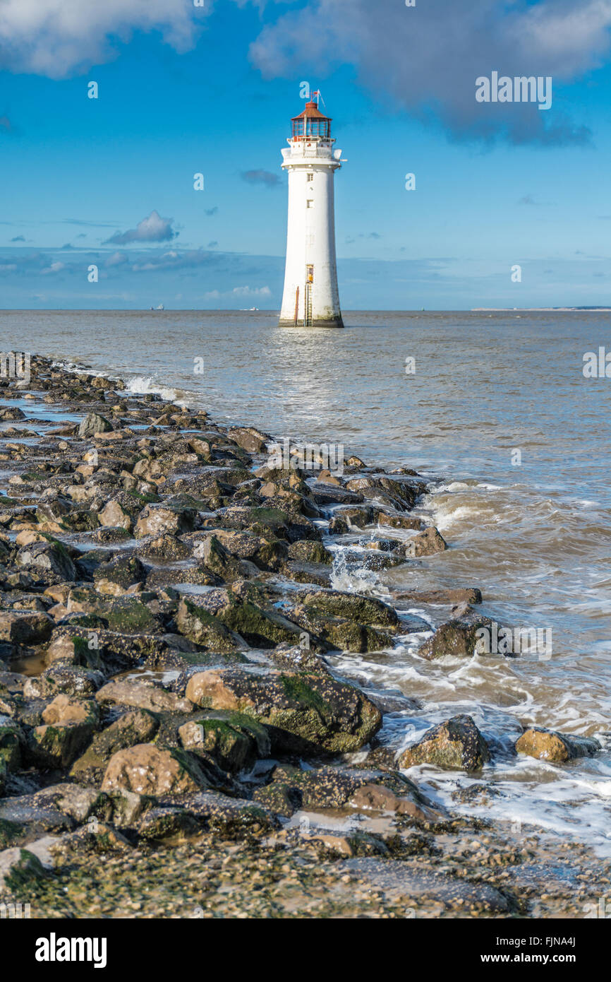 Faro di New Brighton Foto Stock