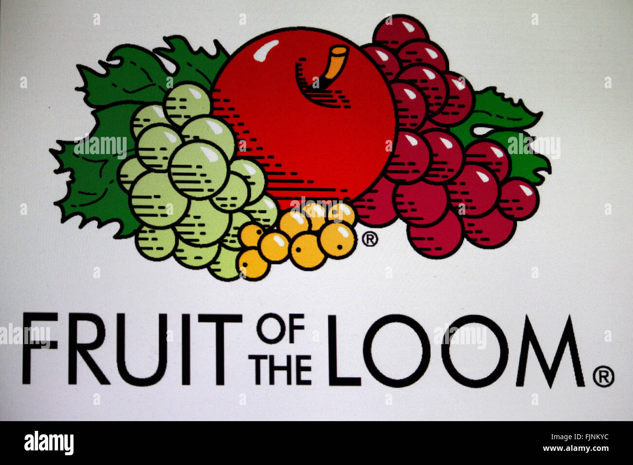 Markenname: "Fruit of the Loom', Berlino. Foto Stock