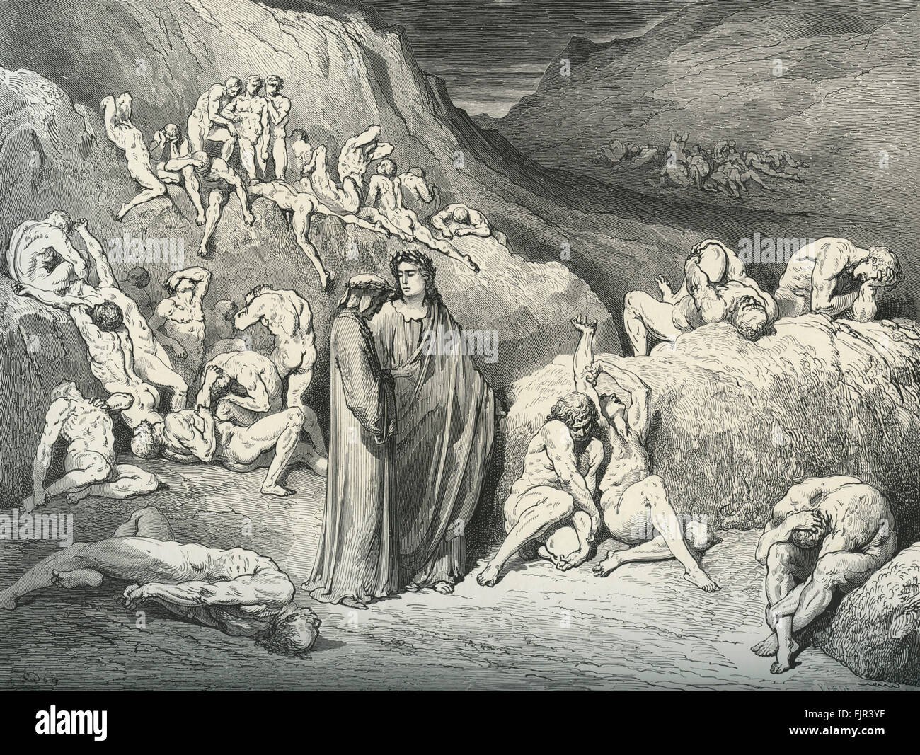 Harpias, ilustração de &39;A Divina Comédia&39; (Inferno) de Dante  Alighieri (1265-1321) Paris, publicada em 1885