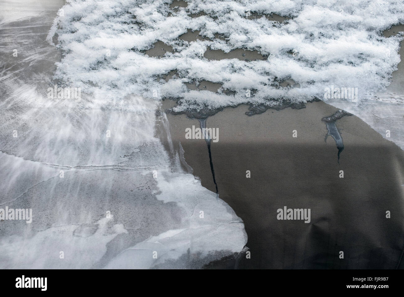 Neve, ghiaccio e vinil Foto Stock