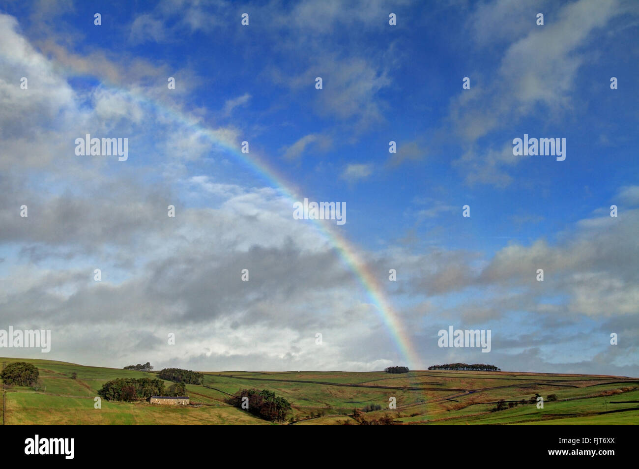 Paesaggio arcobaleno Foto Stock