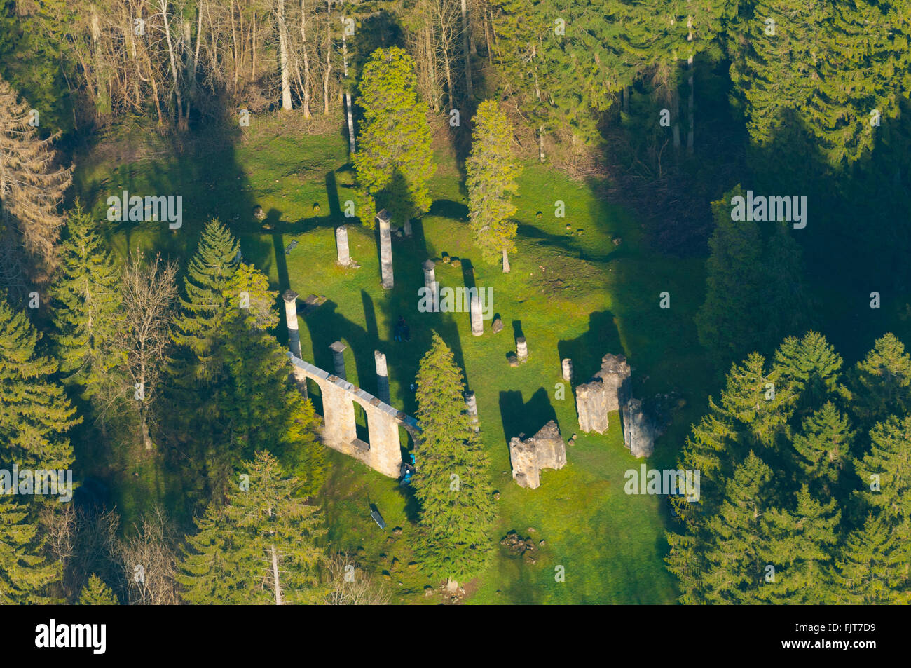 Mosa (55), Verdun, champs de Batailles de la 1ere guerre mondiale, villaggio detruit d'Ornes, ruines de l'Eglise Saint Michel (VU Foto Stock