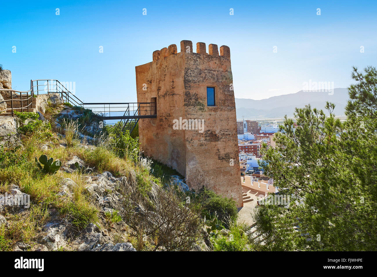 Cullera a Torre de la Reina Mora tower a Valencia in Spagna Foto Stock