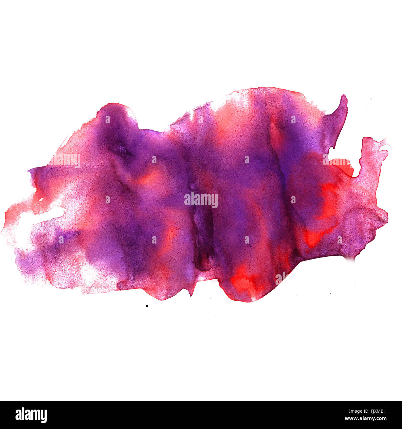 Acquerello rosso porpora colpi di spazzola di vernice di colore tratto texture con lo spazio per il tuo testo Foto Stock
