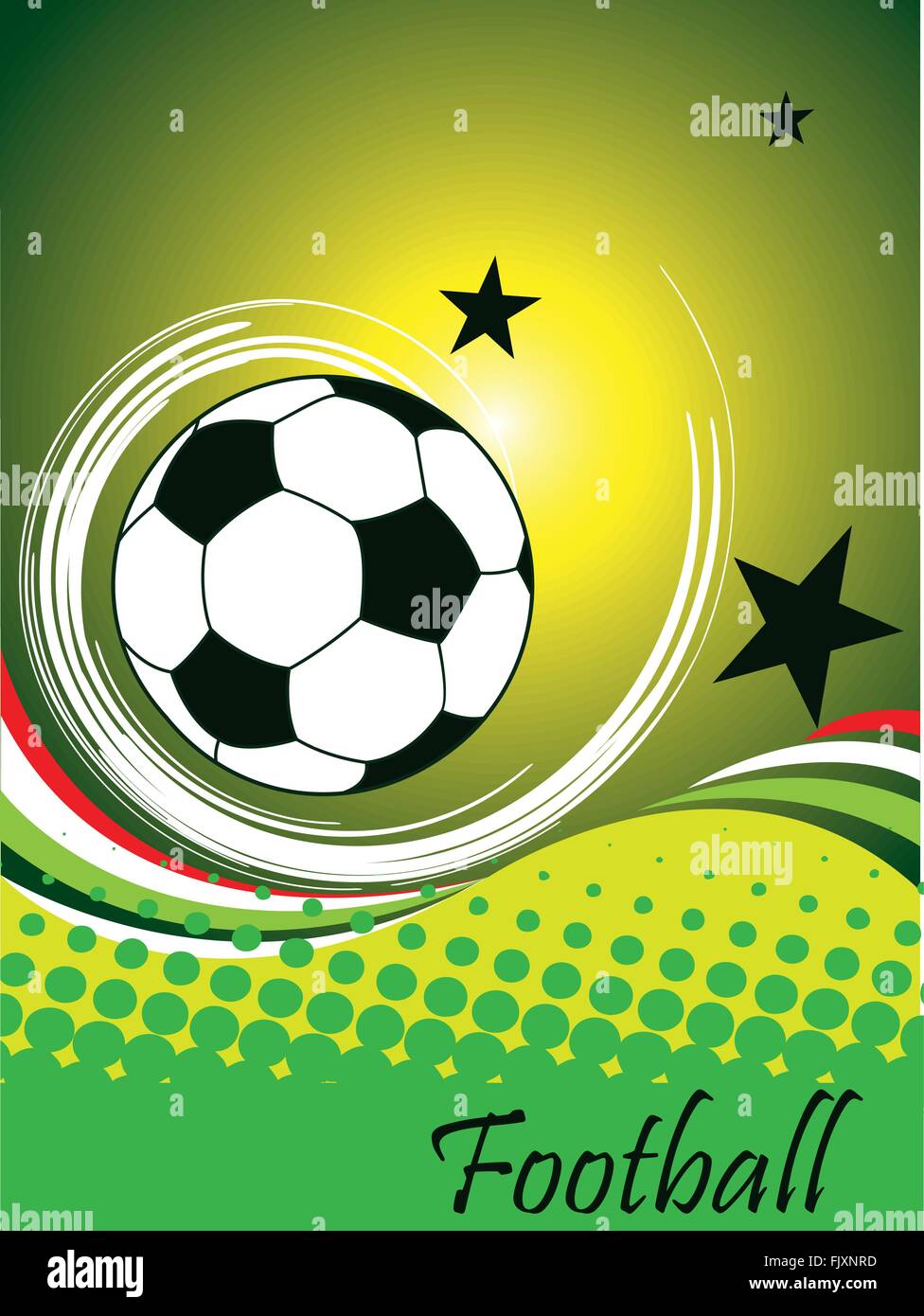 Verticale poster di calcio Immagine e Vettoriale - Alamy