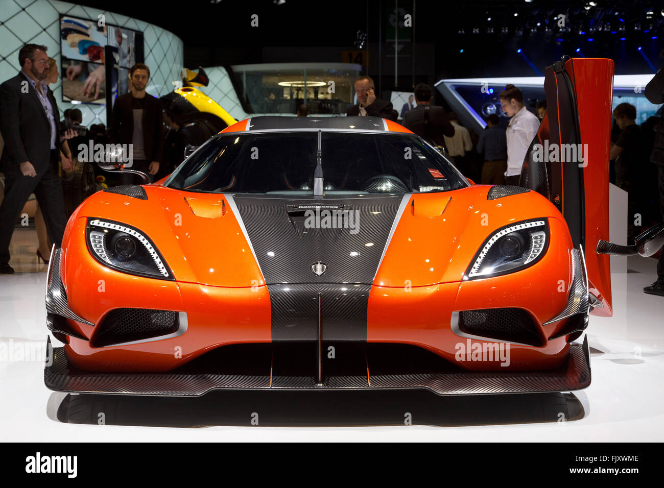 Koenigsegg Agera finale di uno dei 1 hypercar presso il Motor Show di Ginevra 2016 Foto Stock