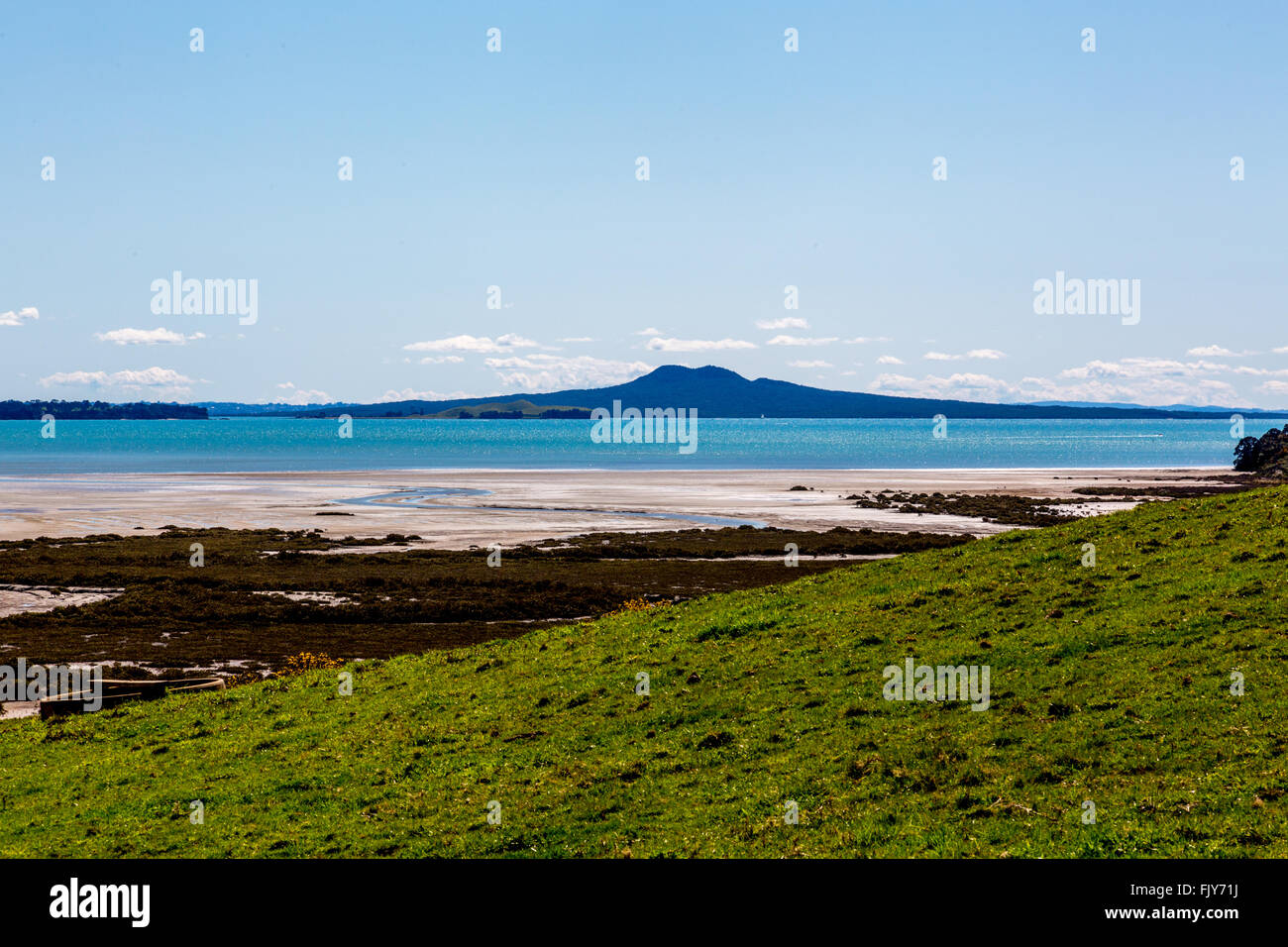 Nuova Zelanda Rangitoto vulcano Foto Stock