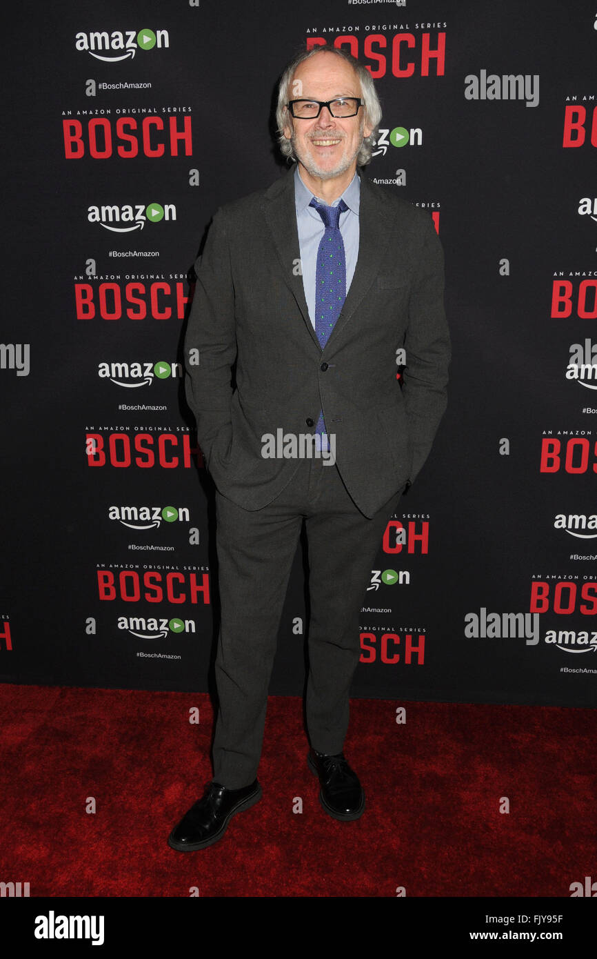 West Hollywood, CA, Stati Uniti d'America. 3 Mar, 2016. Pieter Jan Brugge. Amazon serie originale ''Bosch'' Stagione 2 Premiere detenute al Pacific Design Center. Photo credit: Byron Purvis/AdMedia Credito: Byron Purvis/AdMedia/ZUMA filo/Alamy Live News Foto Stock