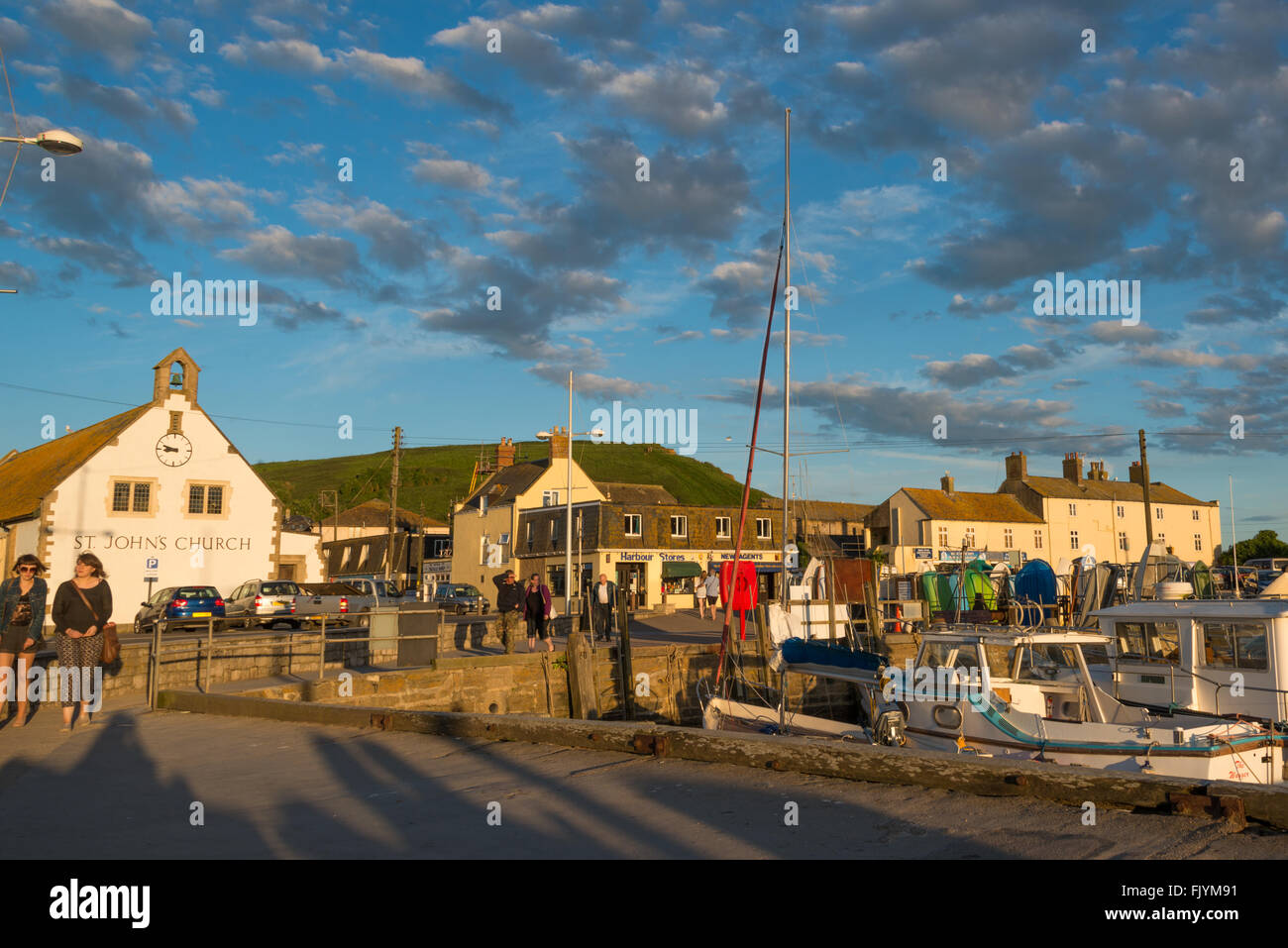 West Bay Harbor, Dorset Foto Stock