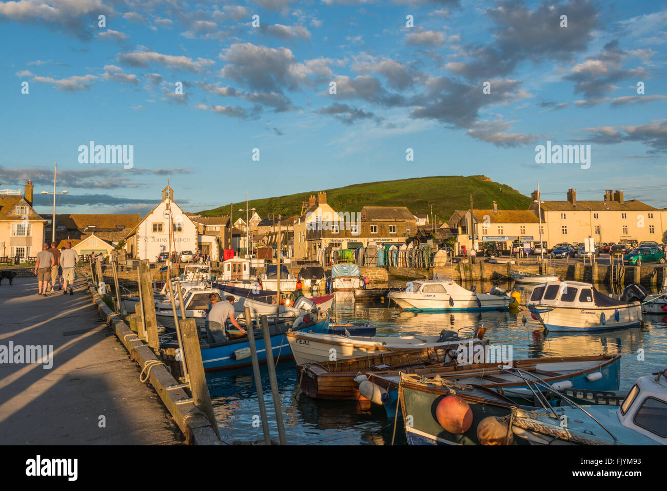 West Bay Harbor, Dorset Foto Stock