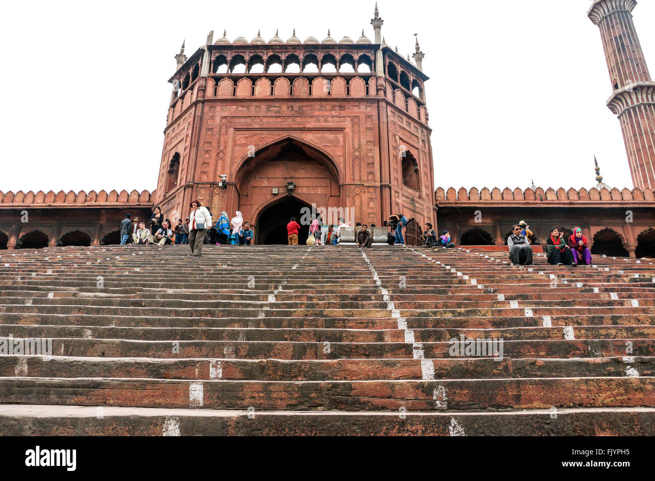 Lahori Gate e passaggi, Red Fort, la Vecchia Delhi, India, Asia Foto Stock