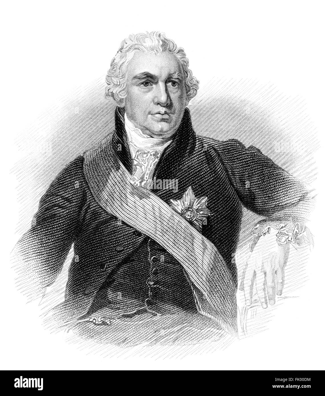 Sir Joseph Banks, 1° Baronet, 1743-1820, un naturalista britannico, botanico e patrono delle scienze naturali Foto Stock