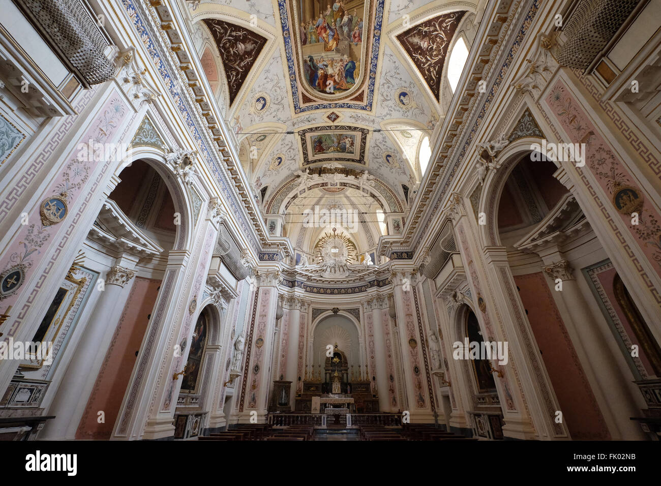 Chiesa di san salvatore,interno,noto,sicilia,Italia Foto Stock