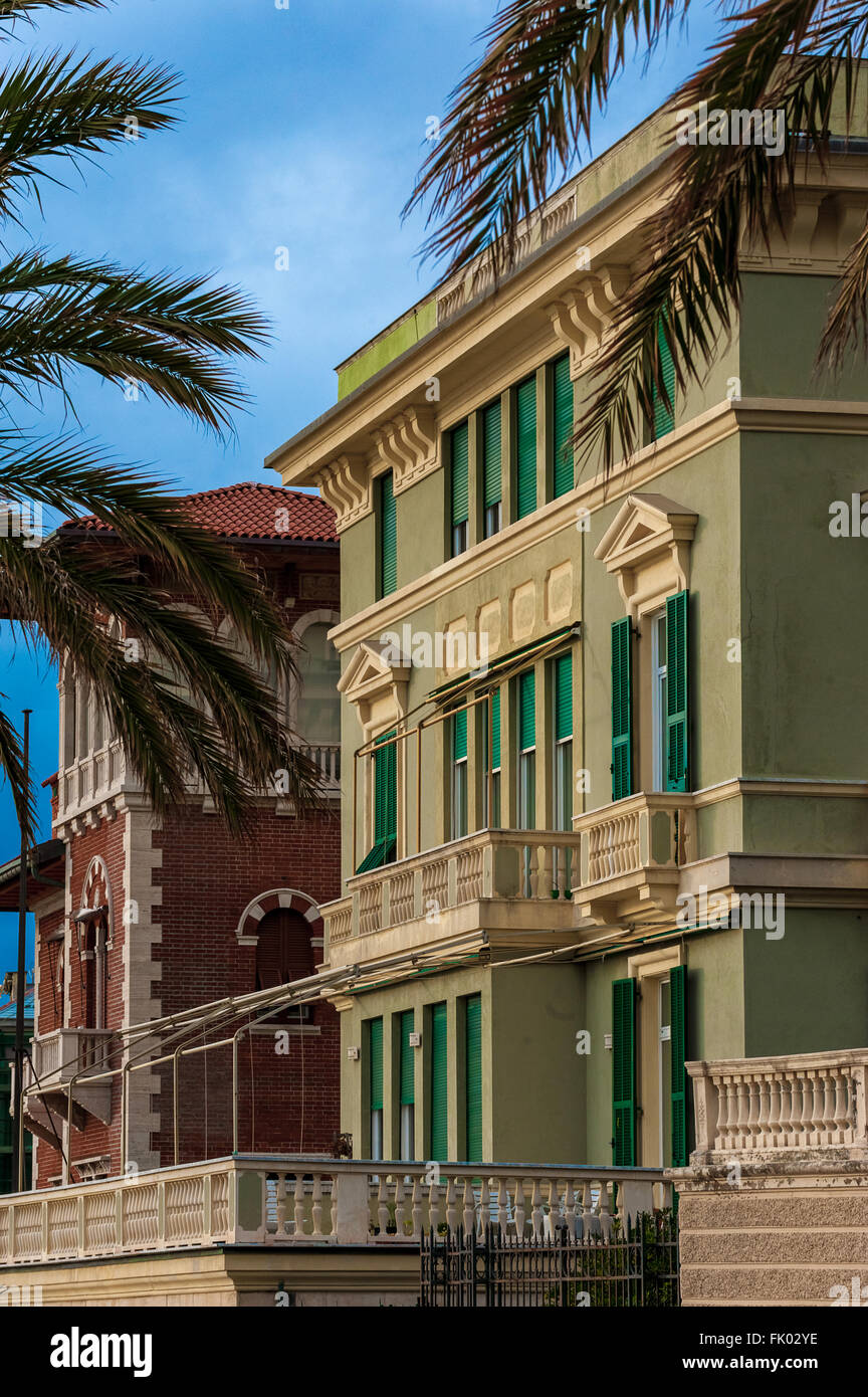 Italia Liguria Genova Albaro Corso Italia Foto Stock