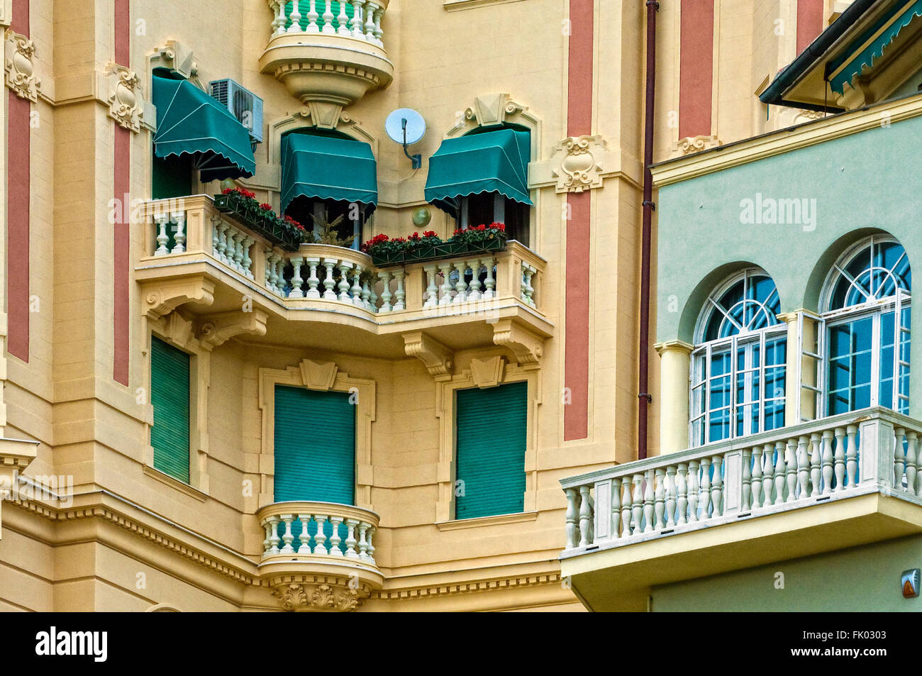 Italia Liguria Genova Albaro Corso Italia Foto Stock