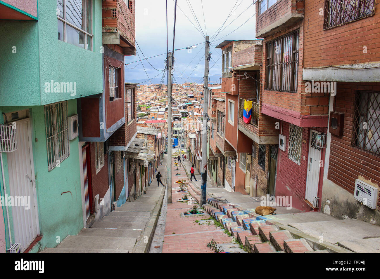 Questa è una delle più importanti e quartieri popolari di Bogotá, Rafael Uribe Foto Stock