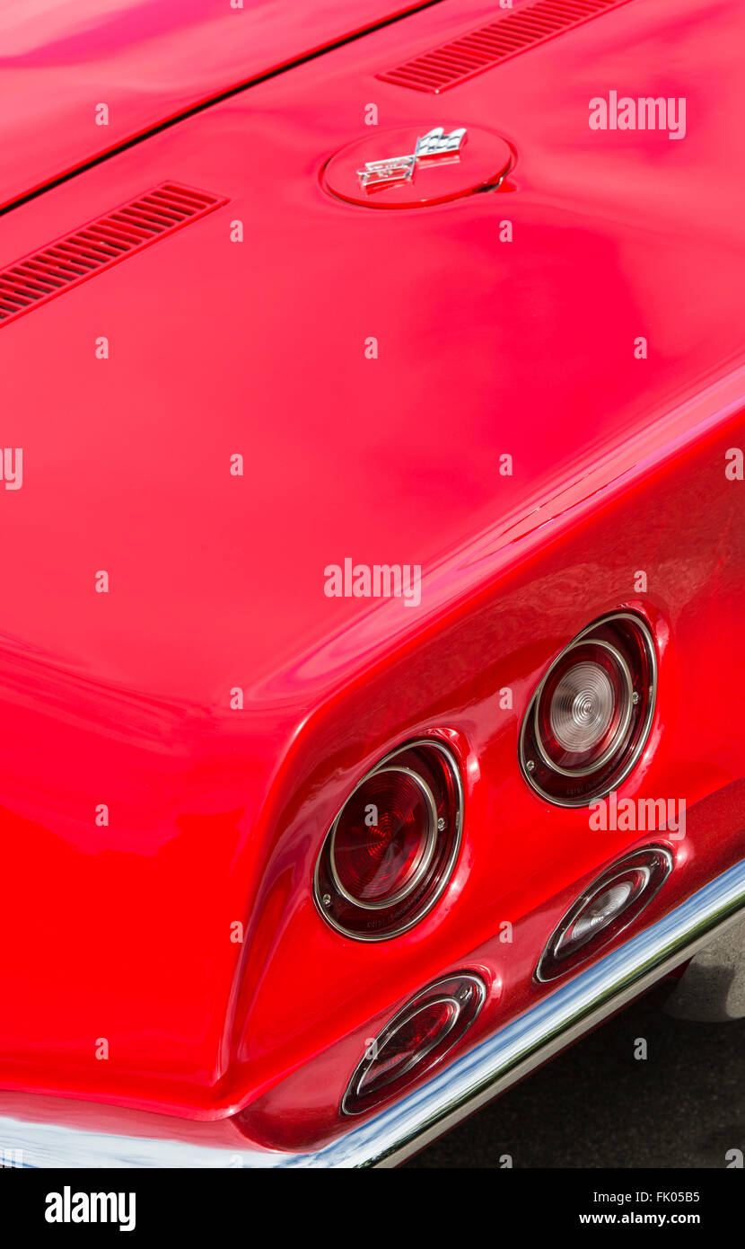 1969 Chevrolet Corvette stingray astratta. Classic American sports car Foto Stock