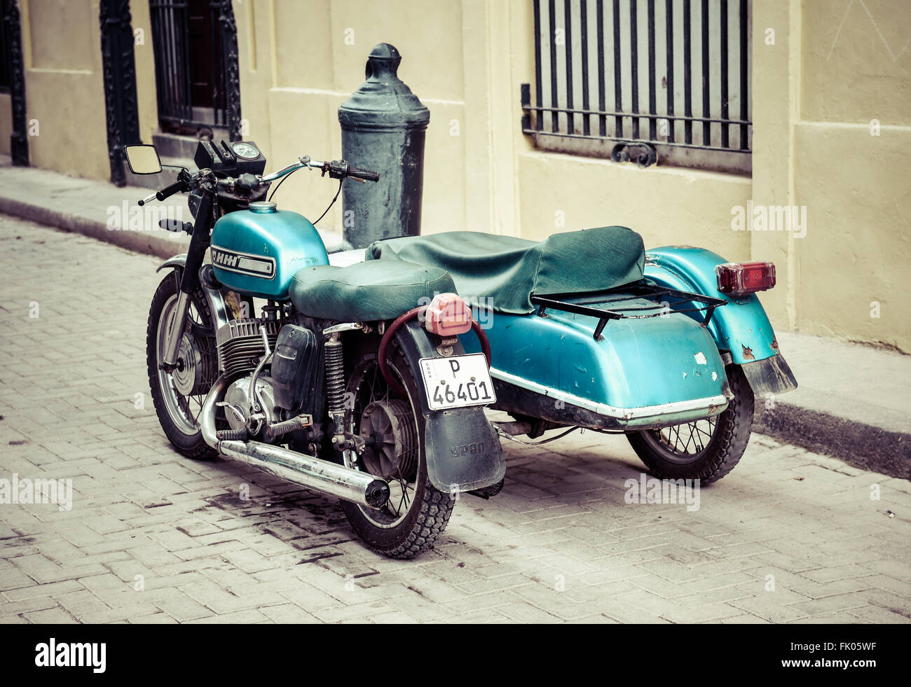 Vecchio vintage americano auto in Havana, Cuba Foto Stock