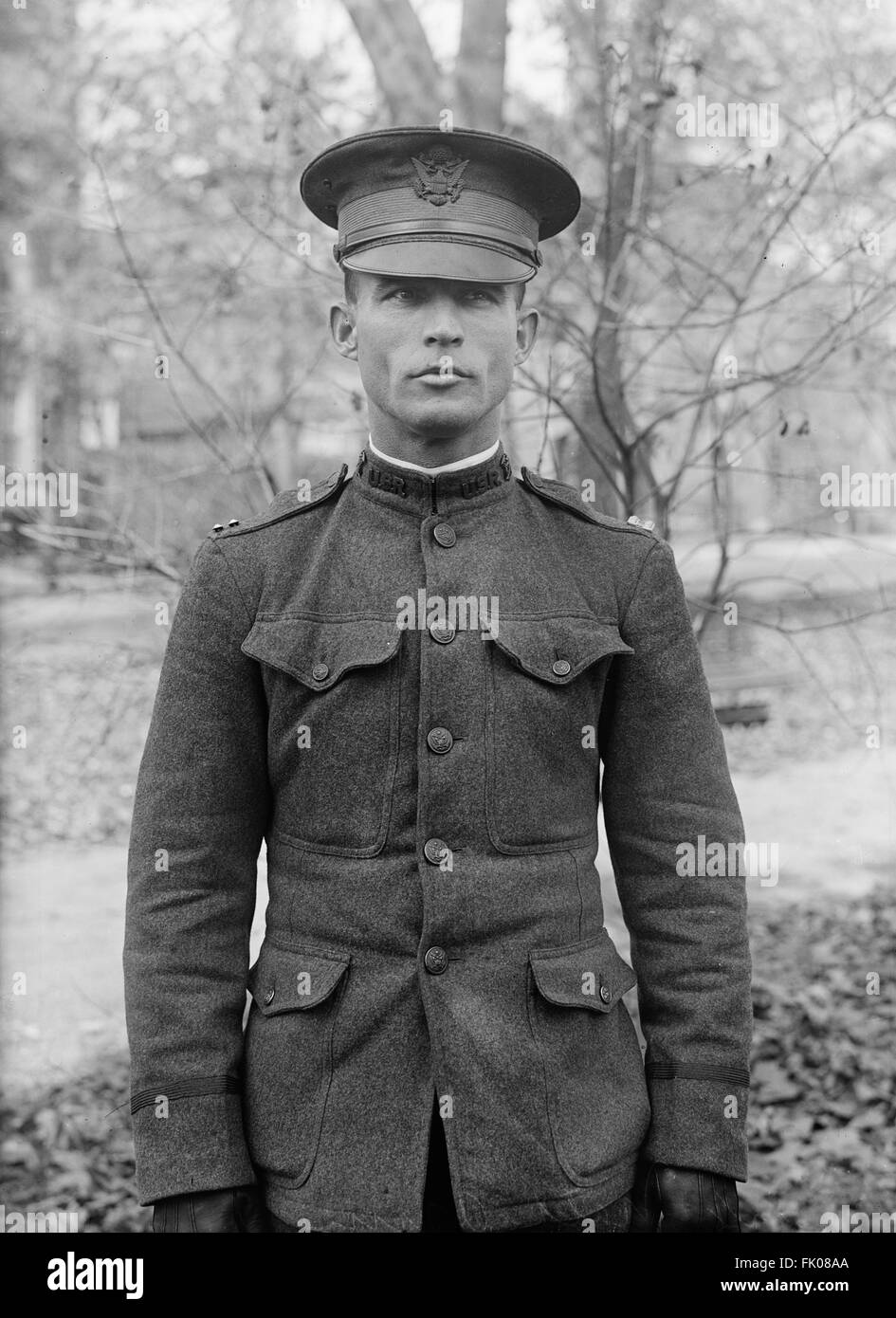 Stati Uniti Esercito capitano in uniforme, Ritratto, USA, 1916 Foto Stock
