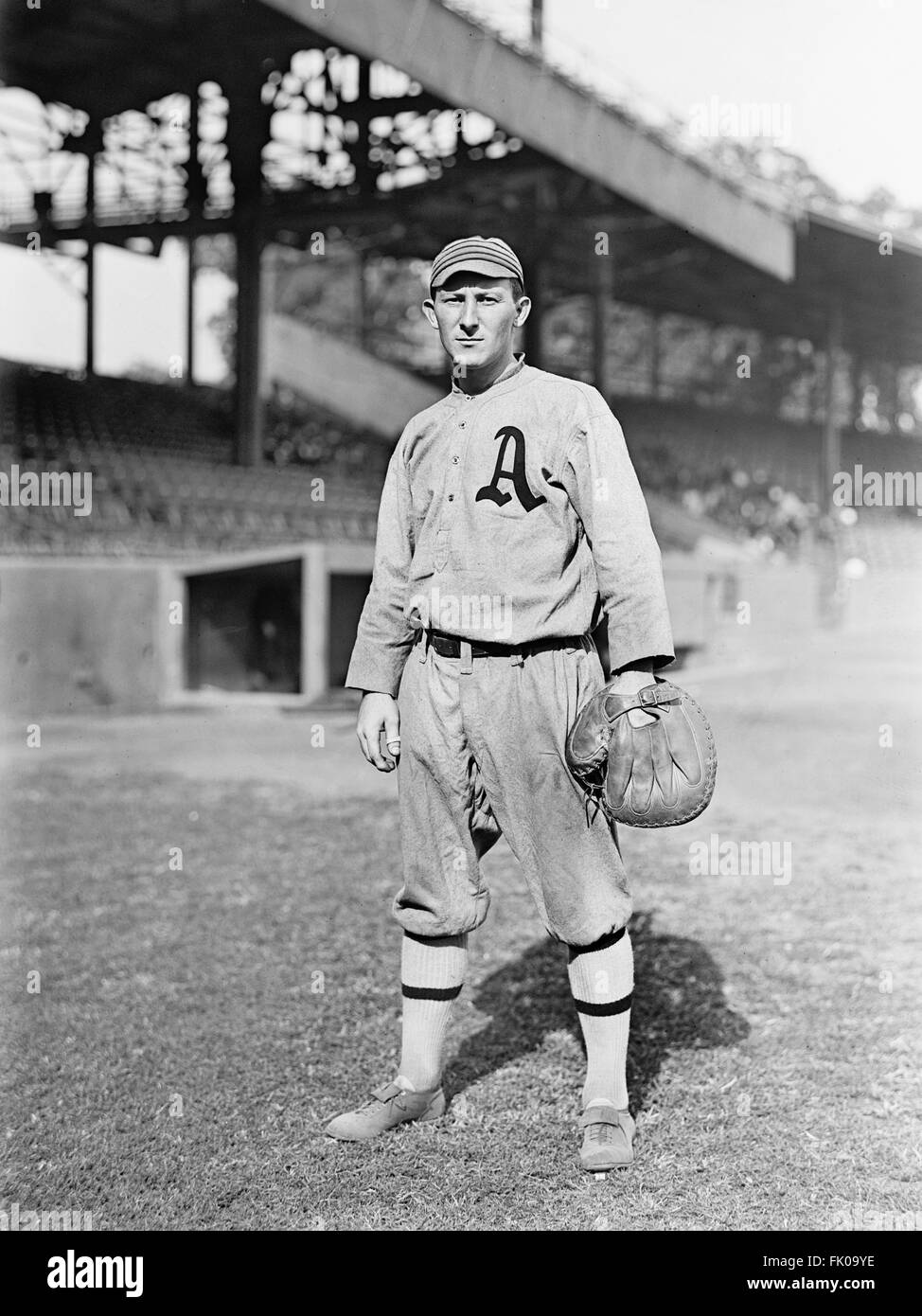 Jack Lapp, Major League Baseball Player, Philadelphia atletica, Ritratto, circa 1914.jpg Foto Stock