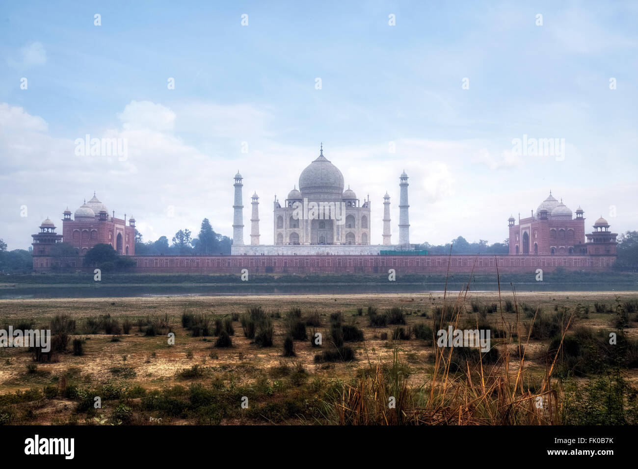 Taj Mahal, Agra, Uttar Pradesh, India, Asia Foto Stock