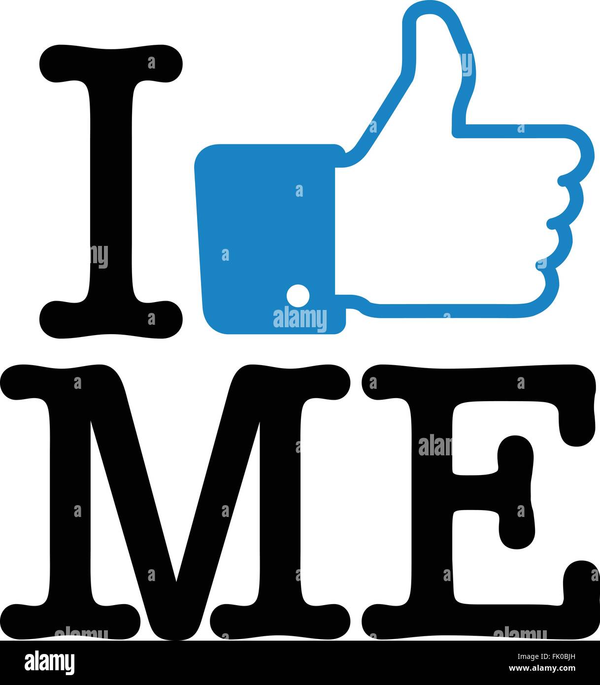 Mi piace a me Illustrazione Vettoriale