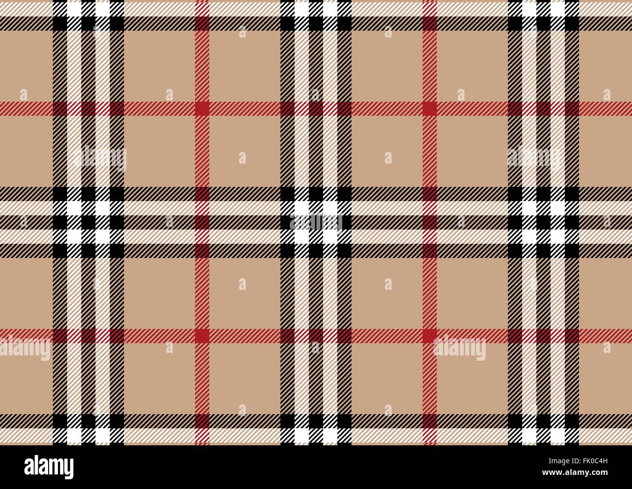 Tartan beige Illustrazione Vettoriale