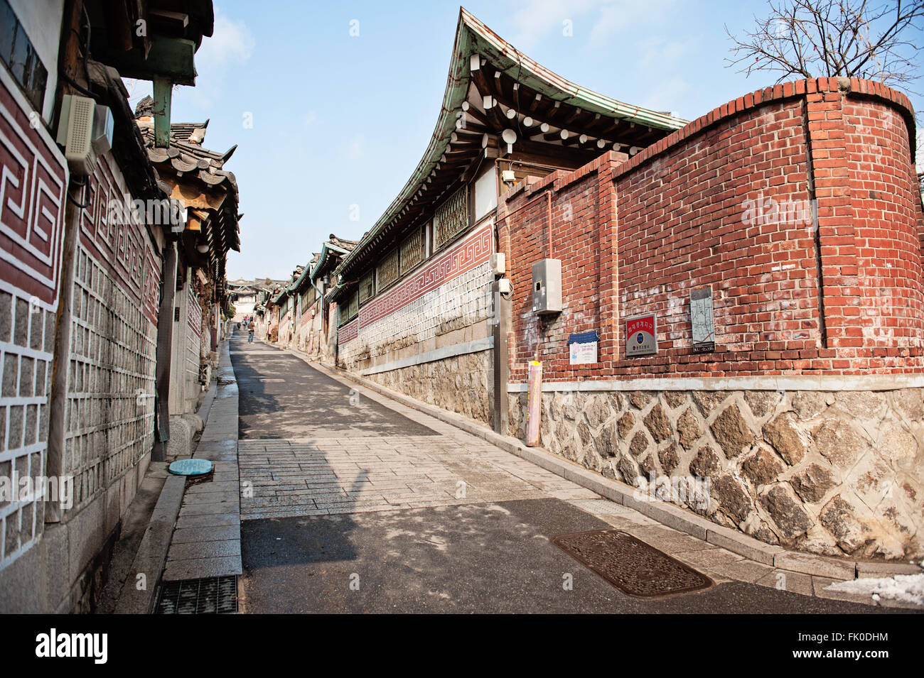 Il villaggio di Bukchon Hanok/ Seoul, Corea del Sud Foto Stock