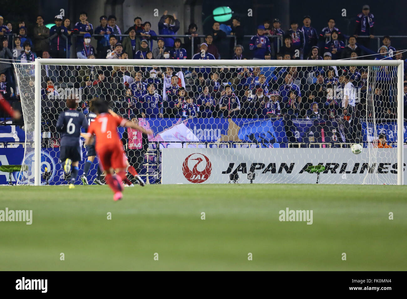 Vista generale, 4 marzo 2016 - Calcetto : AFC donna Olympic Football Tournament Rio 2016 Qualificatore asiatici round finale match tra Giappone - Cina a Kincho Stadium, Osaka, Giappone, © Giovanni Osada AFLO/sport/Alamy Live News Foto Stock